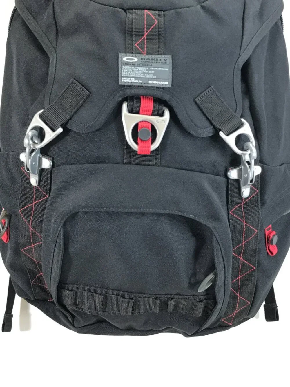 Vintage Oakley Tactical Field Gear Backpack Black Y2K